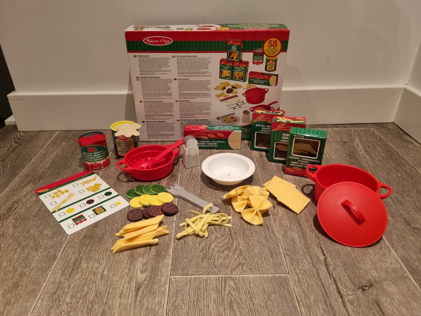 Melissa & Doug Pasta Speelset -Compleet en Zo Goed als Nieuw, Ophalen of Verzenden, Zo goed als nieuw, Ontdekken