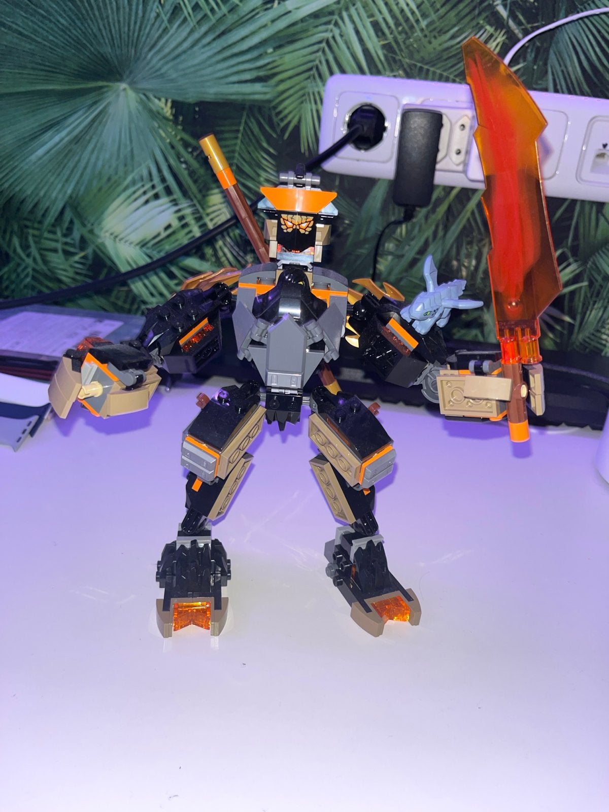 LEGO Ninjago 71854 Cole's Elementaire Aarde Mech, Lego, Ophalen of Verzenden, Zo goed als nieuw, Compleet