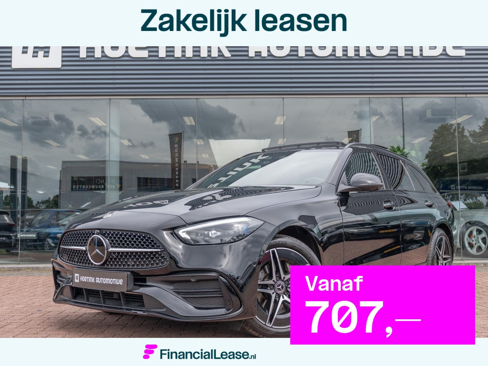 Mercedes-Benz C-klasse Estate 300 e AMG Line | Massage | Pan, Automaat, Achterwielaandrijving, 4 cilinders, Automatische klimaatregeling