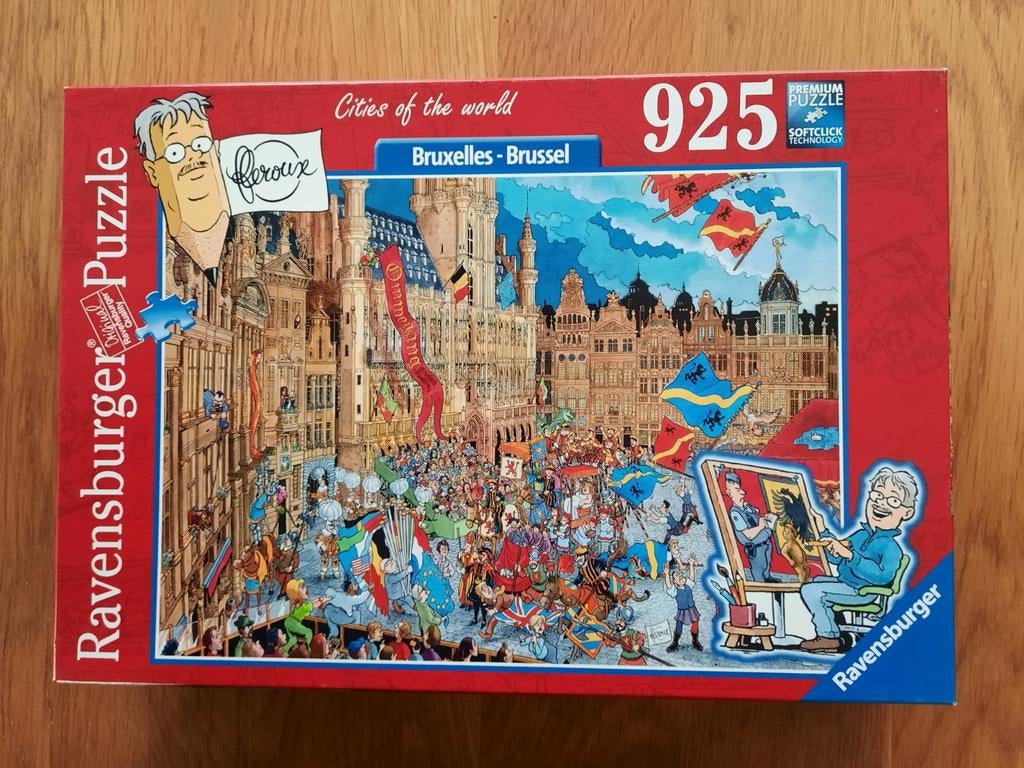 Fleroux Puzzel Brussel - 925 stukjes, Ophalen of Verzenden, 500 t/m 1500 stukjes, Gebruikt, Legpuzzel