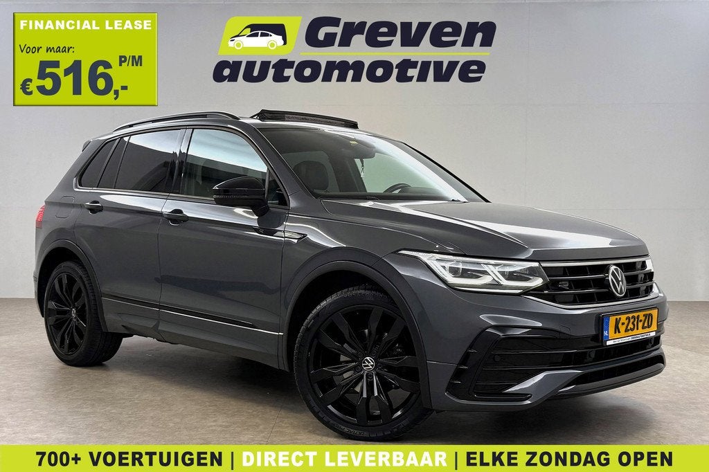 Volkswagen Tiguan 1.5 TSI R-Line Dolphin Grey | Black Style, Auto's, Volkswagen, 1441 kg, Euro 6, 4 cilinders, 150 pk