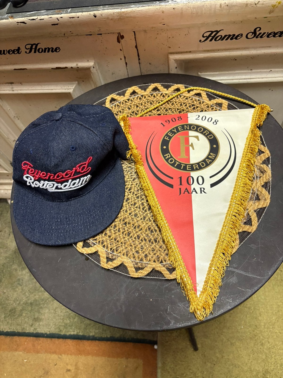 Feyenoord pet en vaan, Maat XL, Ophalen of Verzenden, Zo goed als nieuw, Overige typen