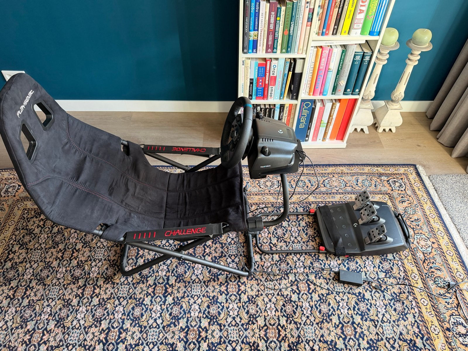 Logitech G923 Racestuur met Pedalen en Playseat Challenge, Ophalen, Racestuur, Force feedback, PlayStation