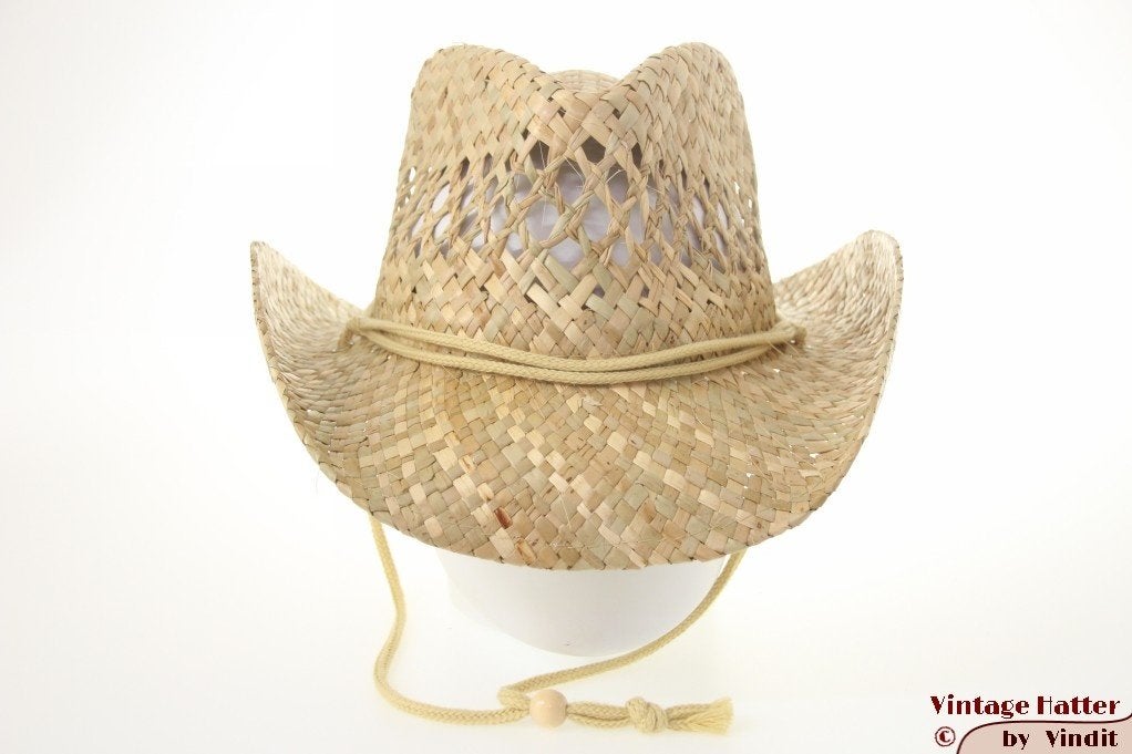Zomer westernhoed Hawkins natuurlijk stro 55-60 nieuw unisex, Ophalen of Verzenden, Nieuw, One size fits all, Hoed