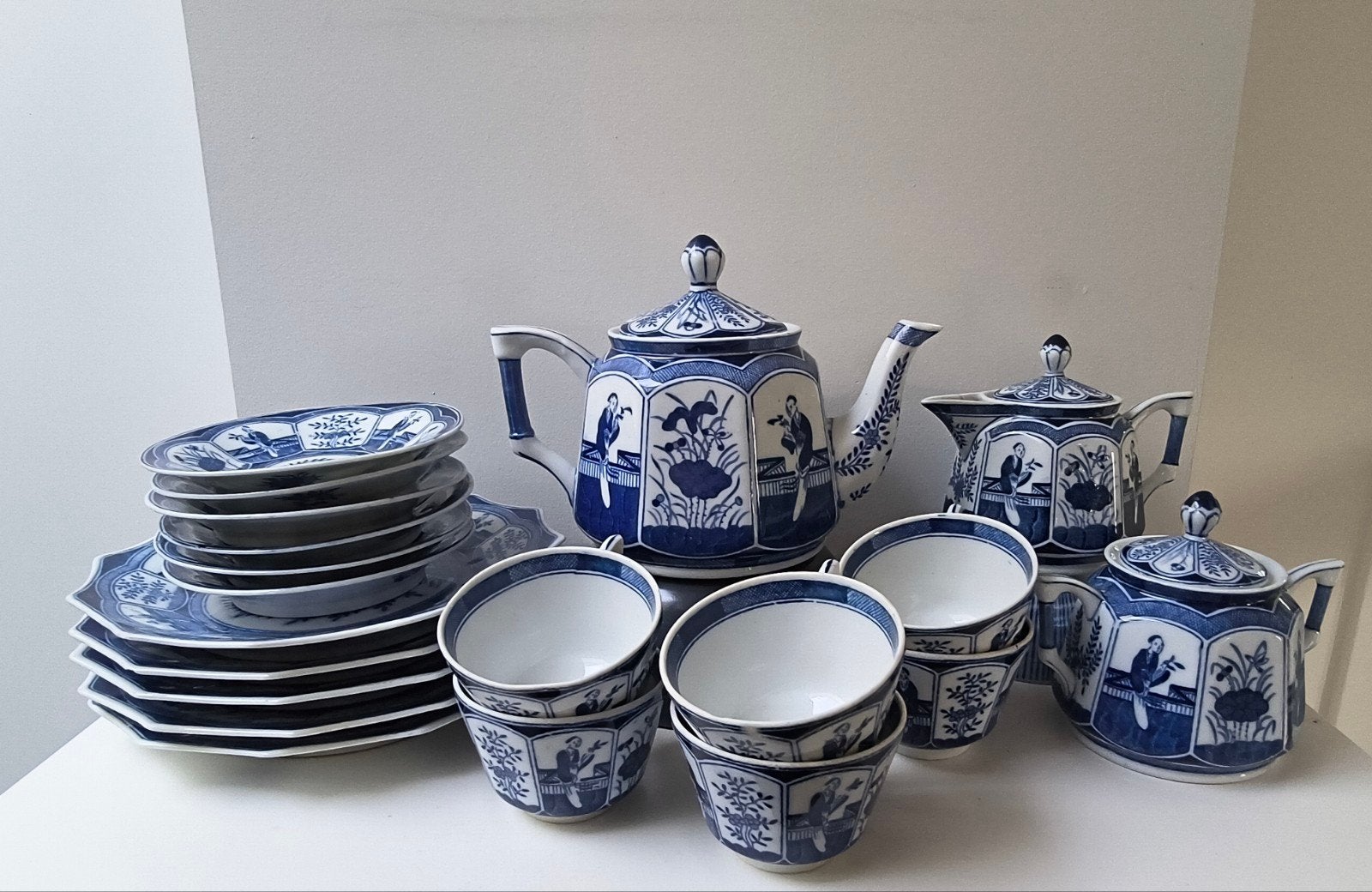 Mosa Ontbijtservies lange lijs antiek servies goede staat, Antiek en Kunst, Ophalen of Verzenden