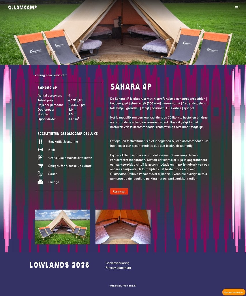 Lowlands Sahara 4p tent, Drie personen of meer