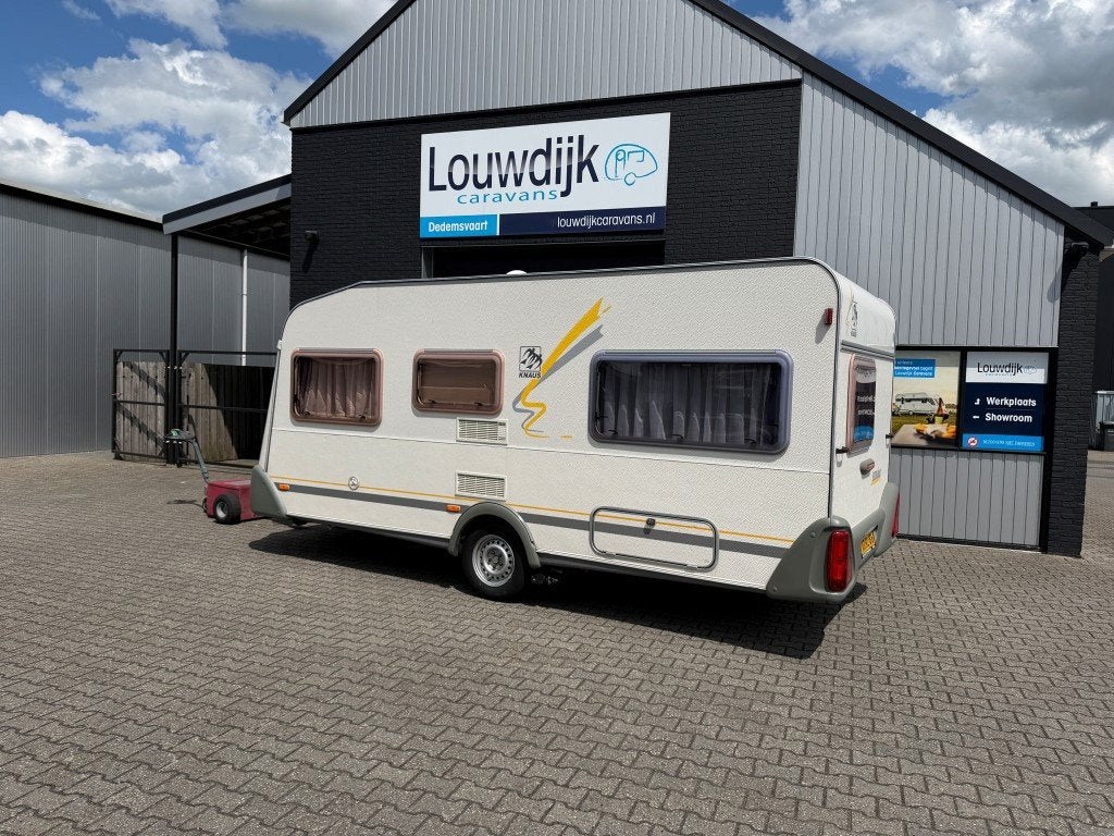 KNAUS Südwind 450 TF ’01 (Mover, Fransbed), Caravans en Kamperen, Rondzit, Vast bed, Bedrijf, 6 tot 7 meter