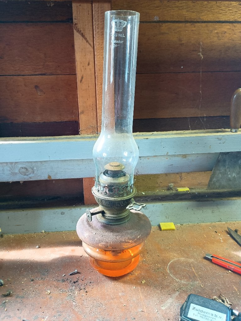Antieke petroleumlamp – Matador 20''', Ophalen