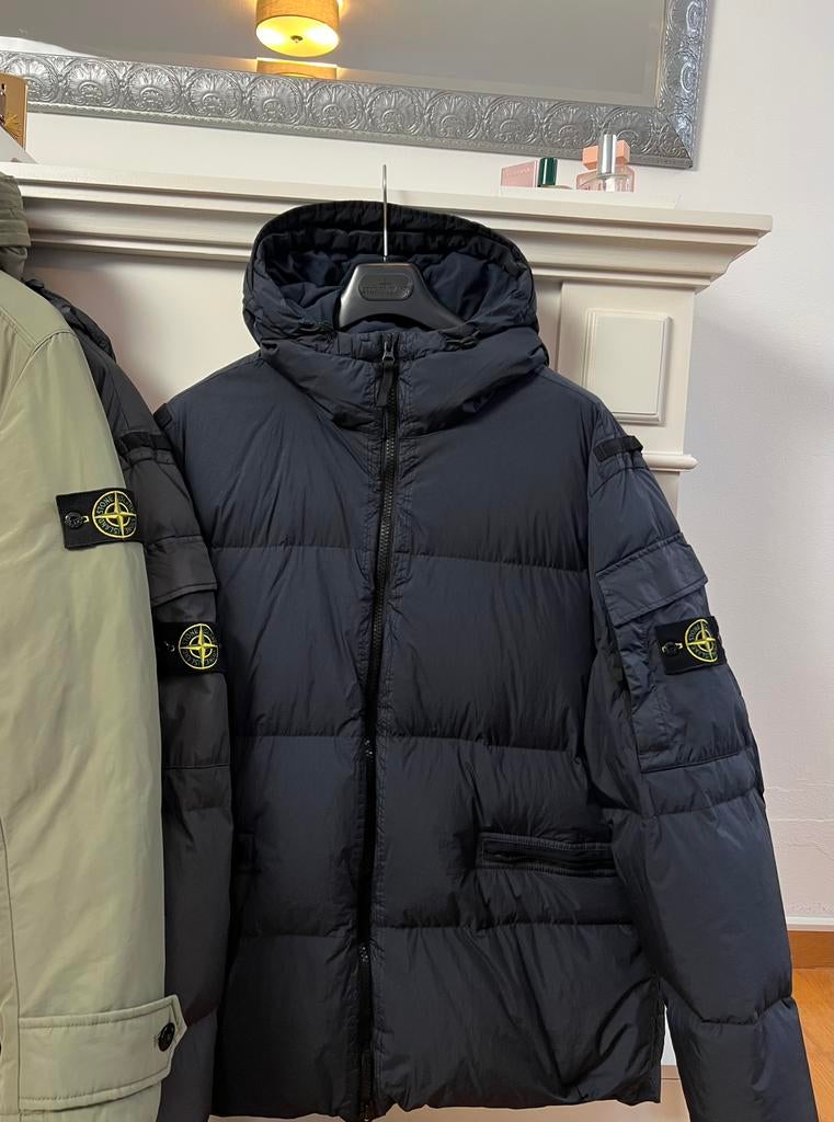 Stone Island | Garment Dyed Reps R-NY | Dark Navy | Size XXL, Ophalen of Verzenden, Zo goed als nieuw, Maat 56/58 (XL), Blauw