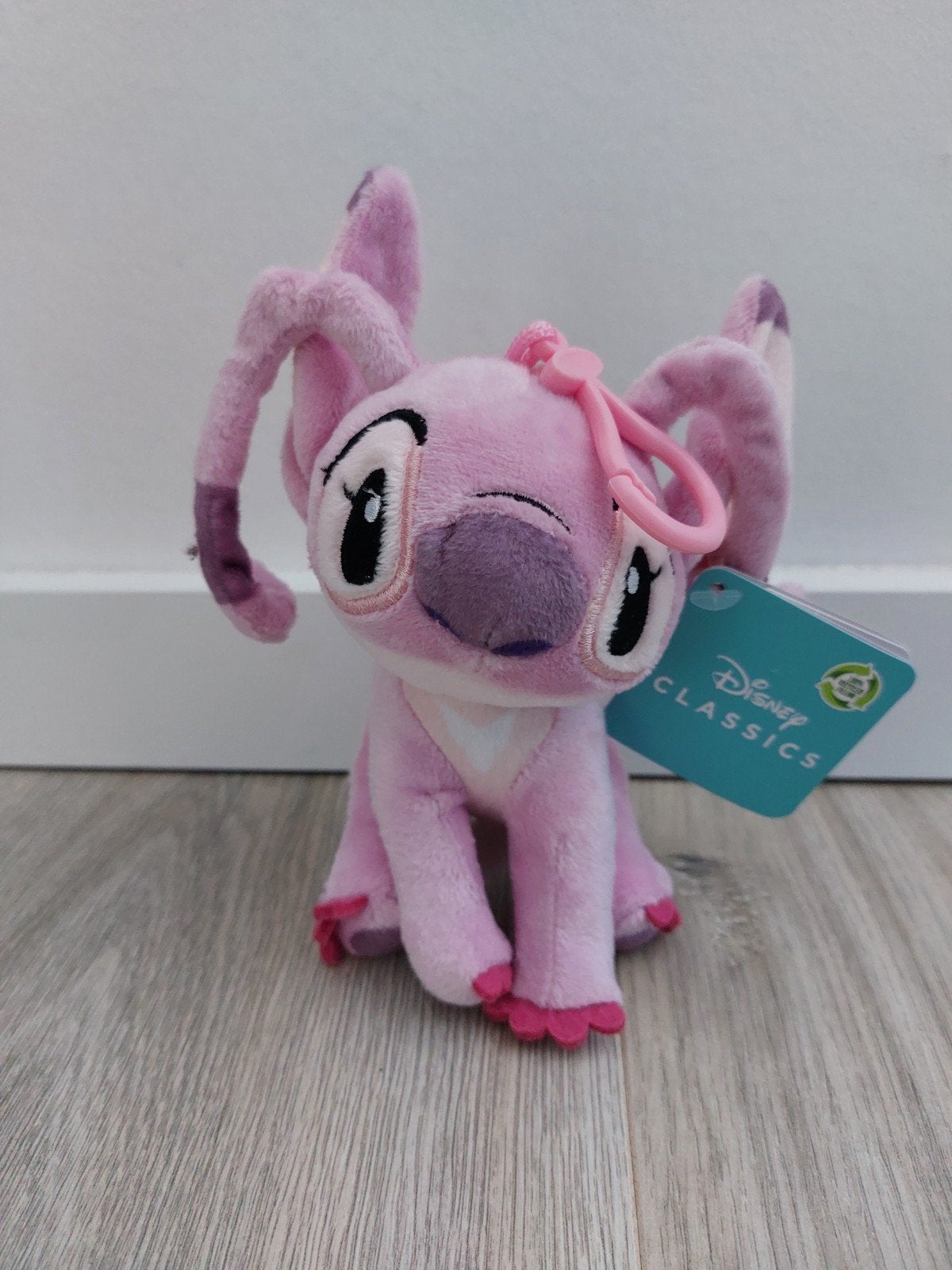 Nieuw! Knuffel sleutelhanger Disney Angel stitch L685, Ophalen of Verzenden, Zo goed als nieuw