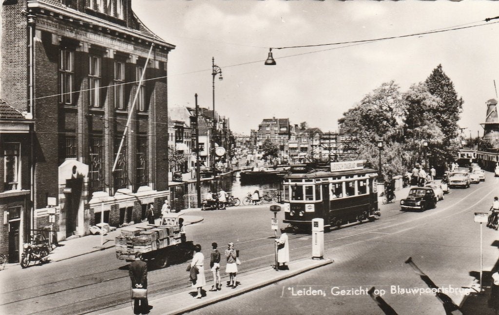 leiden tramkaart, Ophalen of Verzenden, 1960 tot 1980, Ongelopen, Zuid-Holland