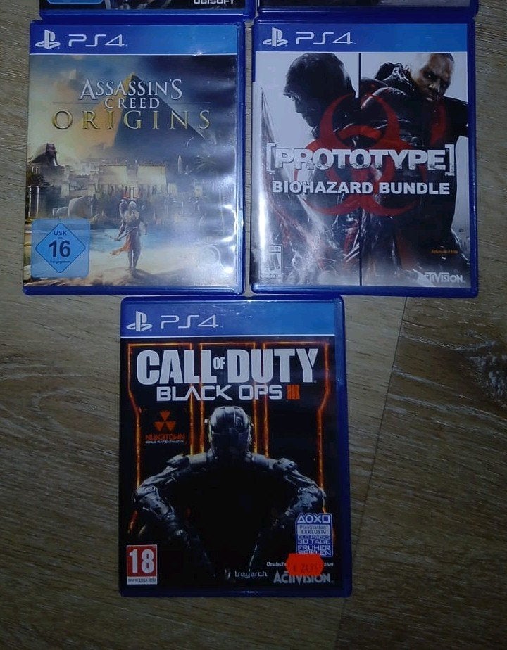 CoD bo 3, assassin's Creed origins, prototype PS4 games, Spelcomputers en Games, Games | Sony PlayStation 4, 1 speler, Ophalen