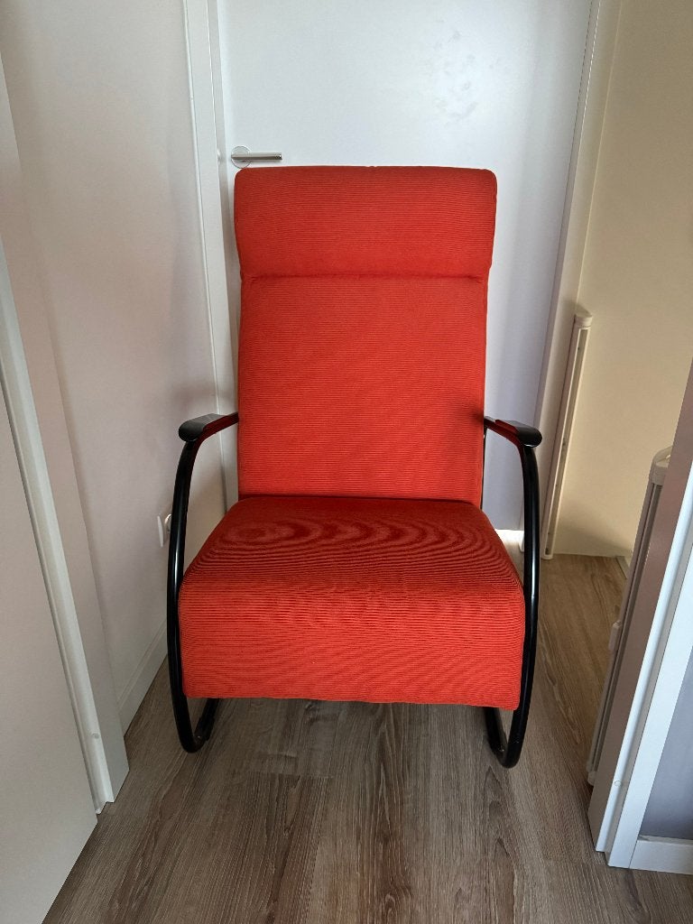 Gispen 423 fauteuil, Ophalen, Gebruikt, 75 tot 100 cm, Buisframe