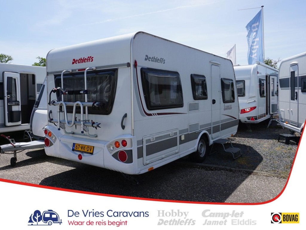 Dethleffs Summer Edition 430 RQ Mover, lichtgewicht!, Caravans en Kamperen, Caravans, Rondzit, Schokbreker, Bedrijf, Tot en met 4