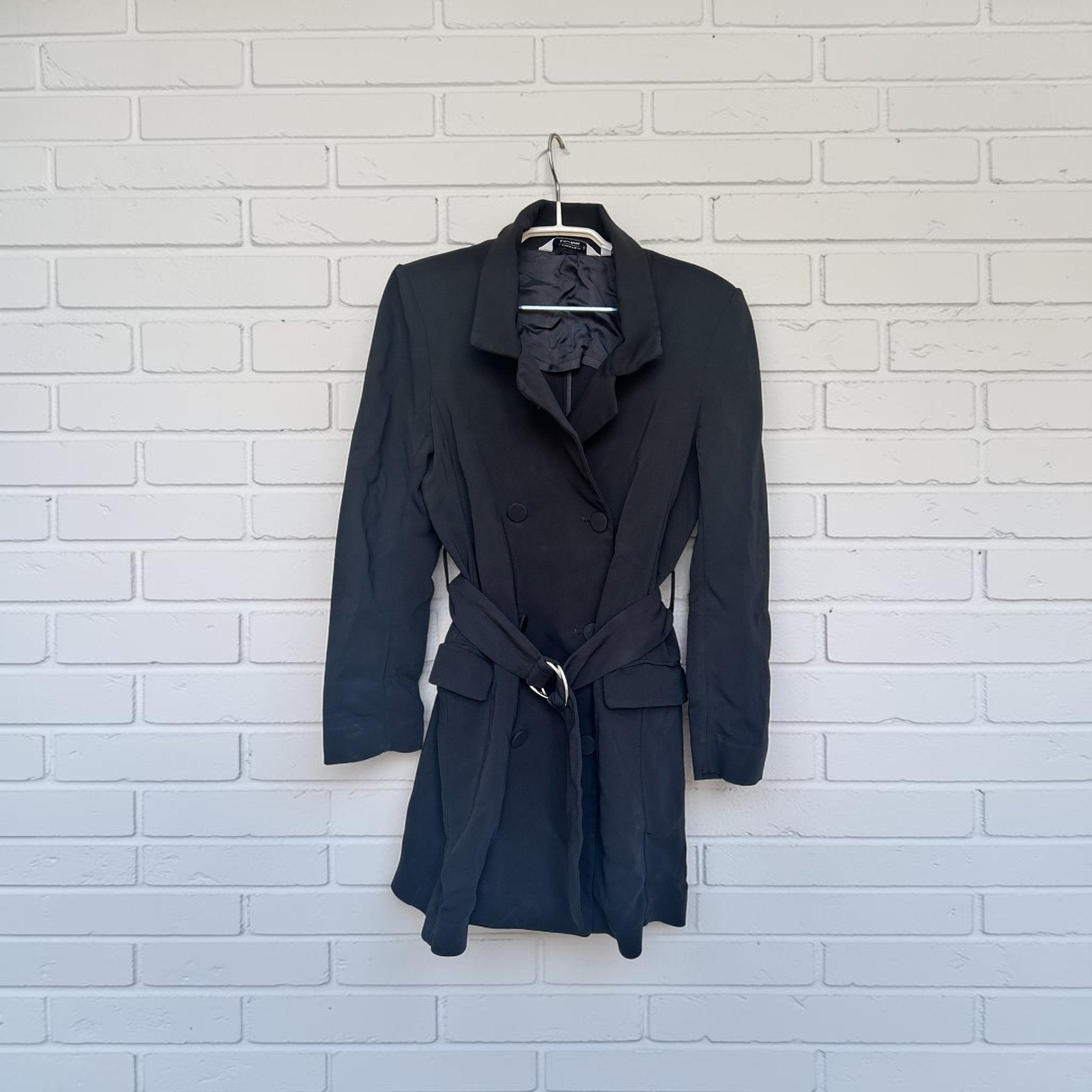& Other Stories Jurk Maat 36 Zwart Blazer Style Mini, Kleding | Dames, Jurken, Verzenden, Zo goed als nieuw, Maat 36 (S), Os
