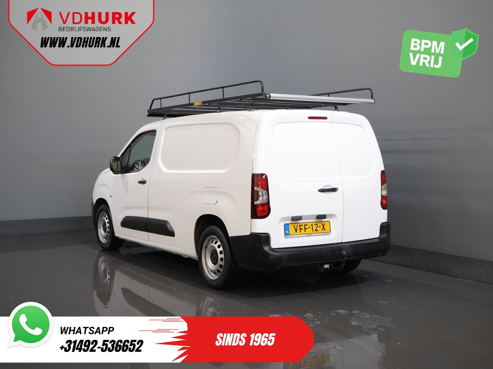Peugeot Partner 1.5 HDI 130 pk Aut. L2 NL Auto/ 3Pers/ Carpl, Auto's, Stof, Gebruikt, Euro 6, 4 cilinders