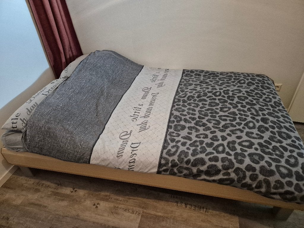 Bed, Ophalen, Overige kleuren, Twijfelaar, 120 cm