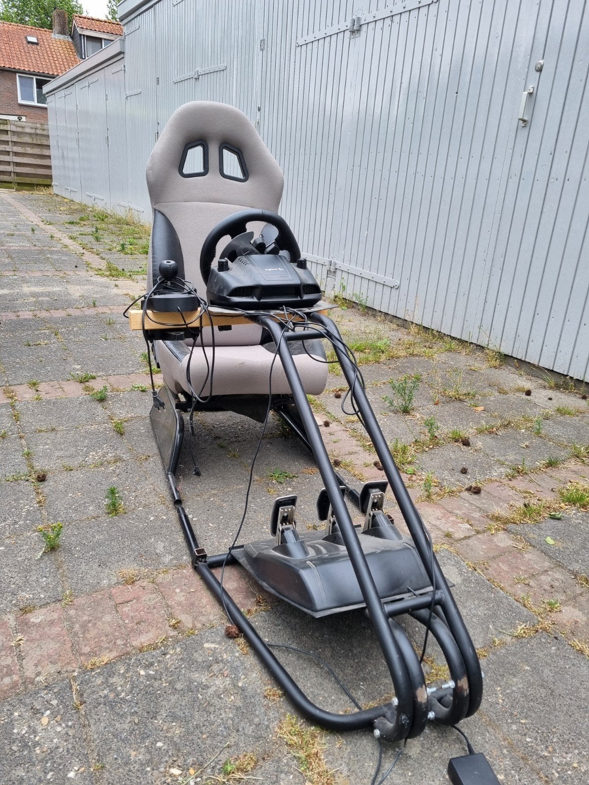 Racestoel met Logitech G29 stuur en pedalen, Ophalen, Overige merken, Gebruikt