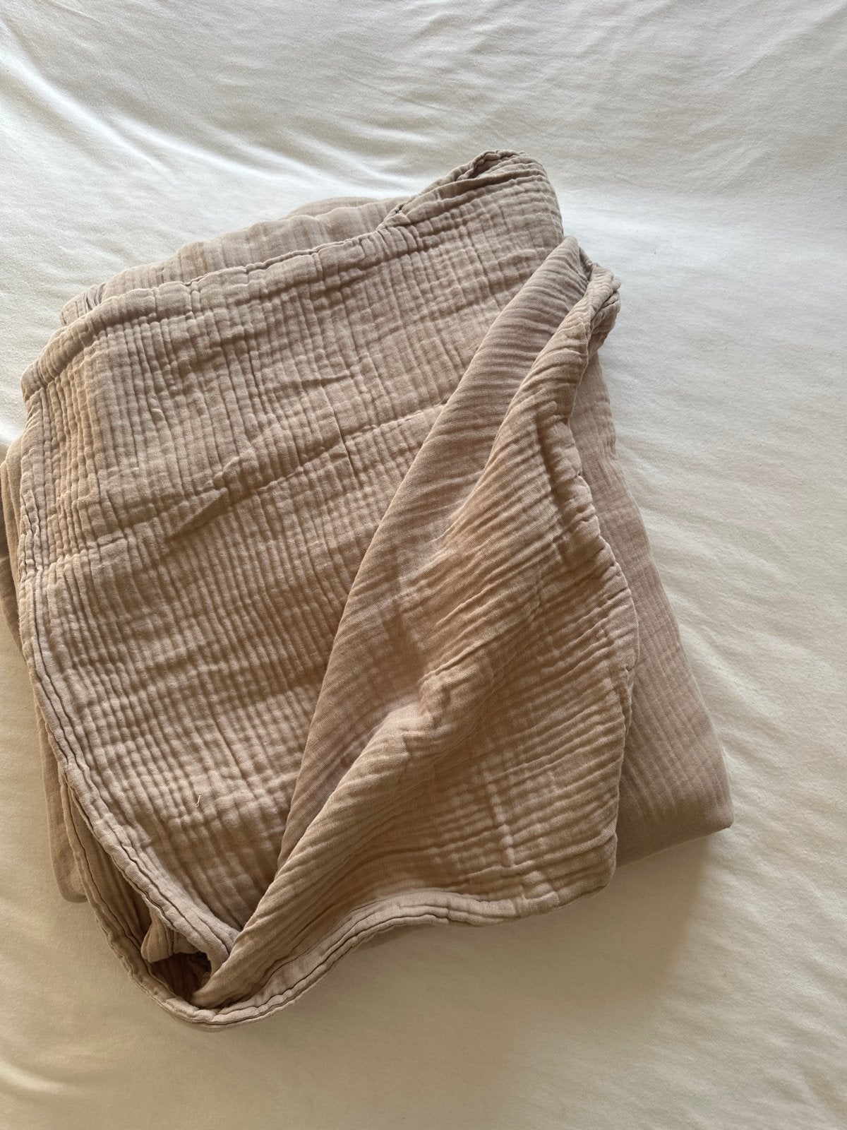 Ikea Schersmin Dekbedovertrek 200x200cm met 2 kussenslopen, Beige, Dekbedovertrek, Tweepersoons, Ophalen of Verzenden