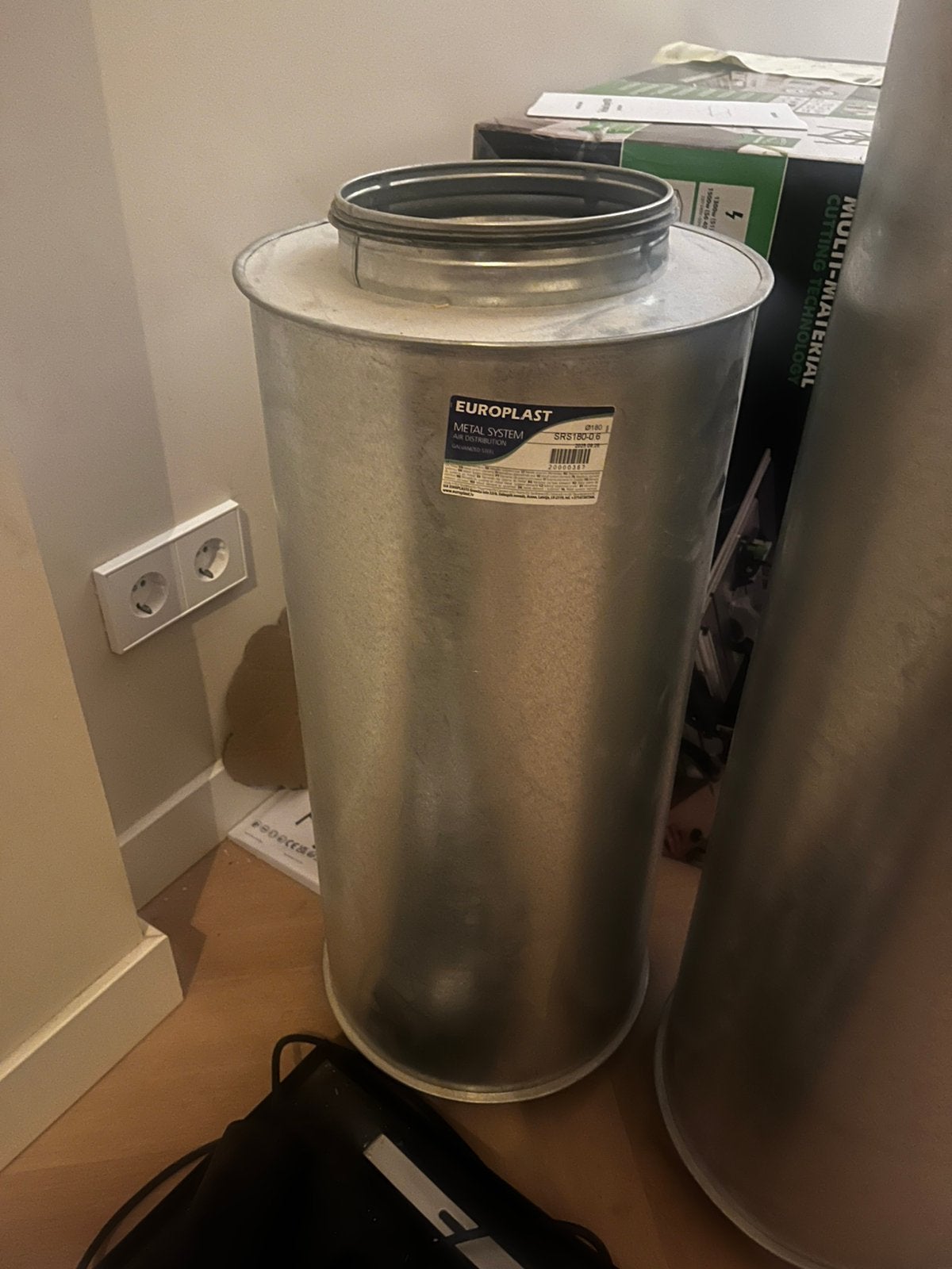 Europlast geluids demper wtw installatie, Ophalen, Nieuw, Ventilator en Afzuiger