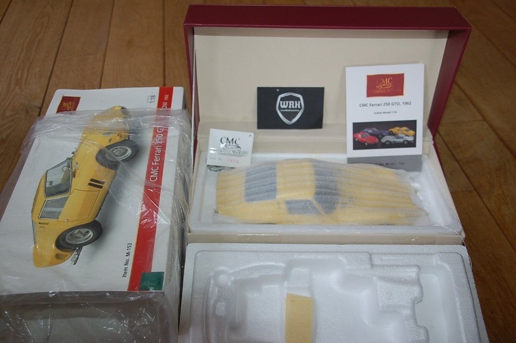 1:18 FERRARI 250 GTO Yellow CMC M-153 WRH, Verzenden, Zo goed als nieuw, Auto, Overige merken