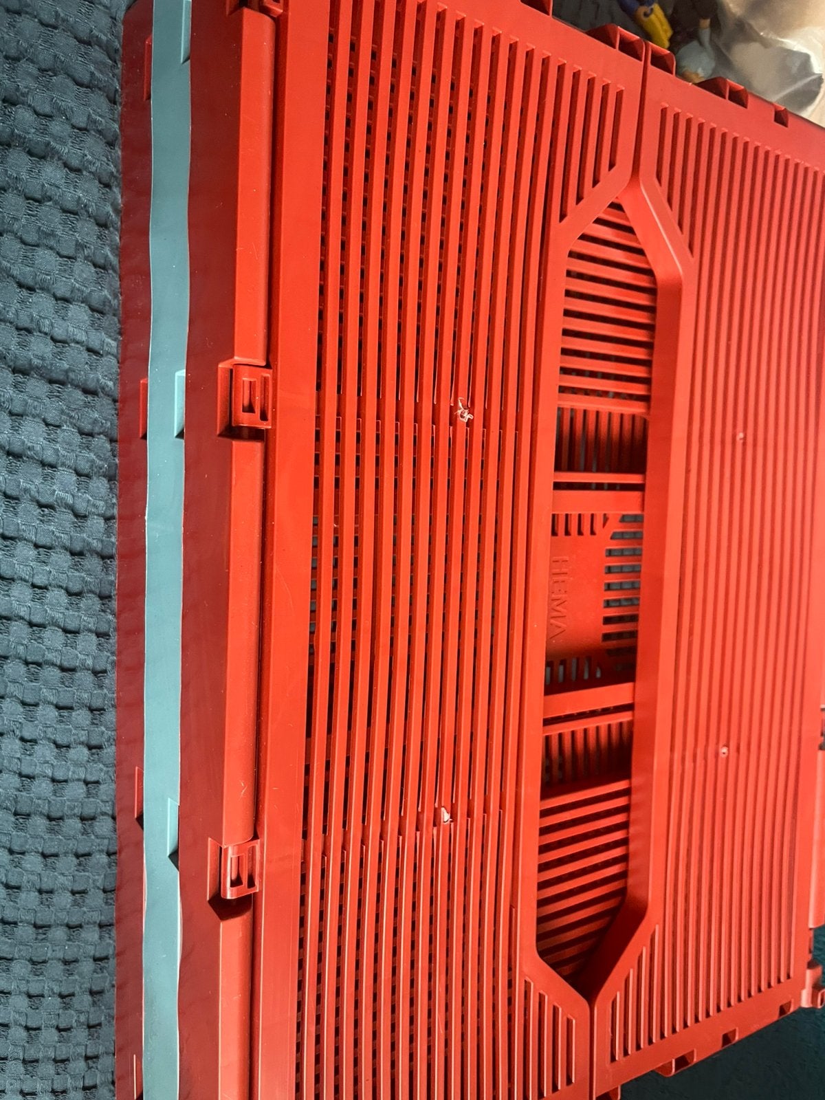 Grote plastic hema kratjes, Ophalen, 60 cm of meer, Minder dan 35 cm, Zo goed als nieuw