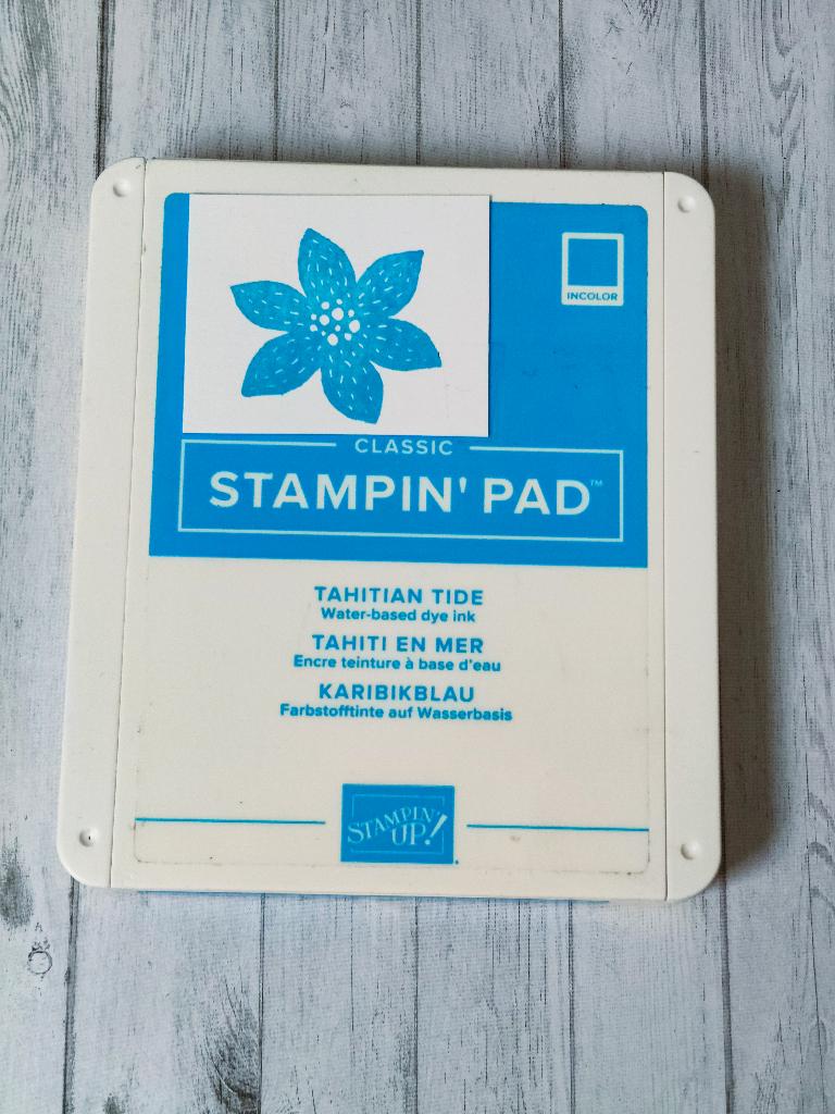 Stampin' Pad -Tahitian Tide ink pad, Hobby en Vrije tijd, Stempelen, Ophalen of Verzenden, Gebruikt, Inkt, Foam of Stempelhouder