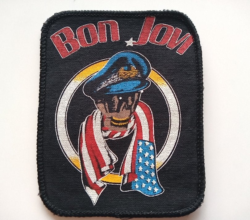 Bon Jovi zeer  zeldzame vintage Forever 1989 patch 29, Verzenden, Nieuw, Kleding