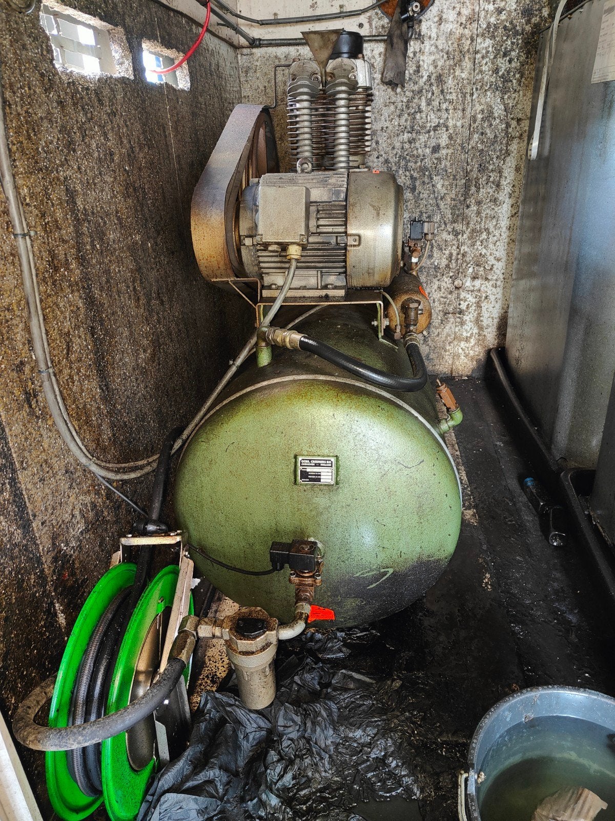 Creemers 500 liter compressor - Krachtige luchtcompressor, 100 liter of meer, Ophalen, Gebruikt