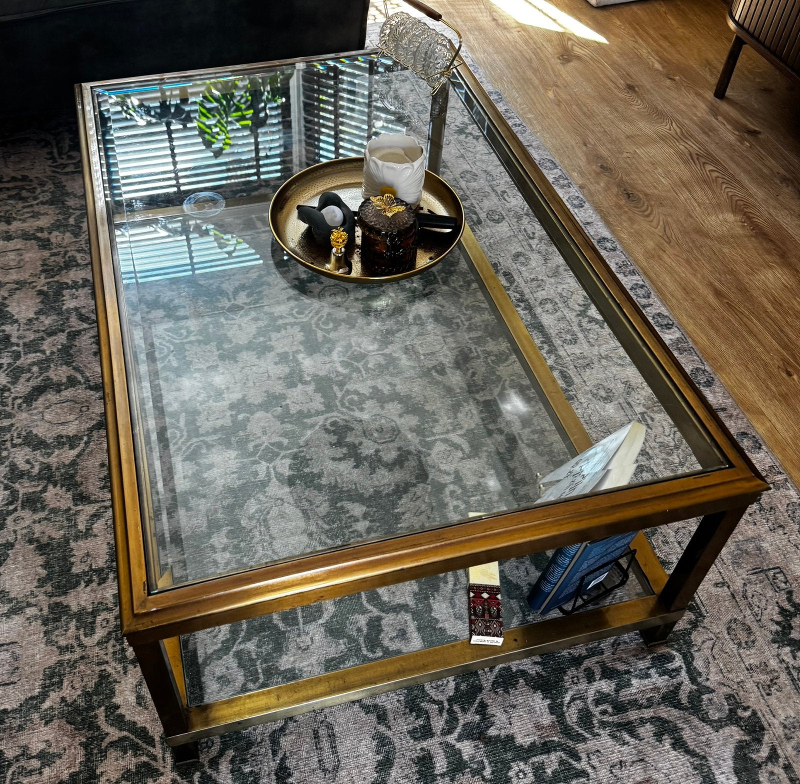 salon/koffietafel (vintage), Huis en Inrichting, Tafels | Salontafels, Ophalen, 100 tot 150 cm, 50 tot 100 cm, Zo goed als nieuw