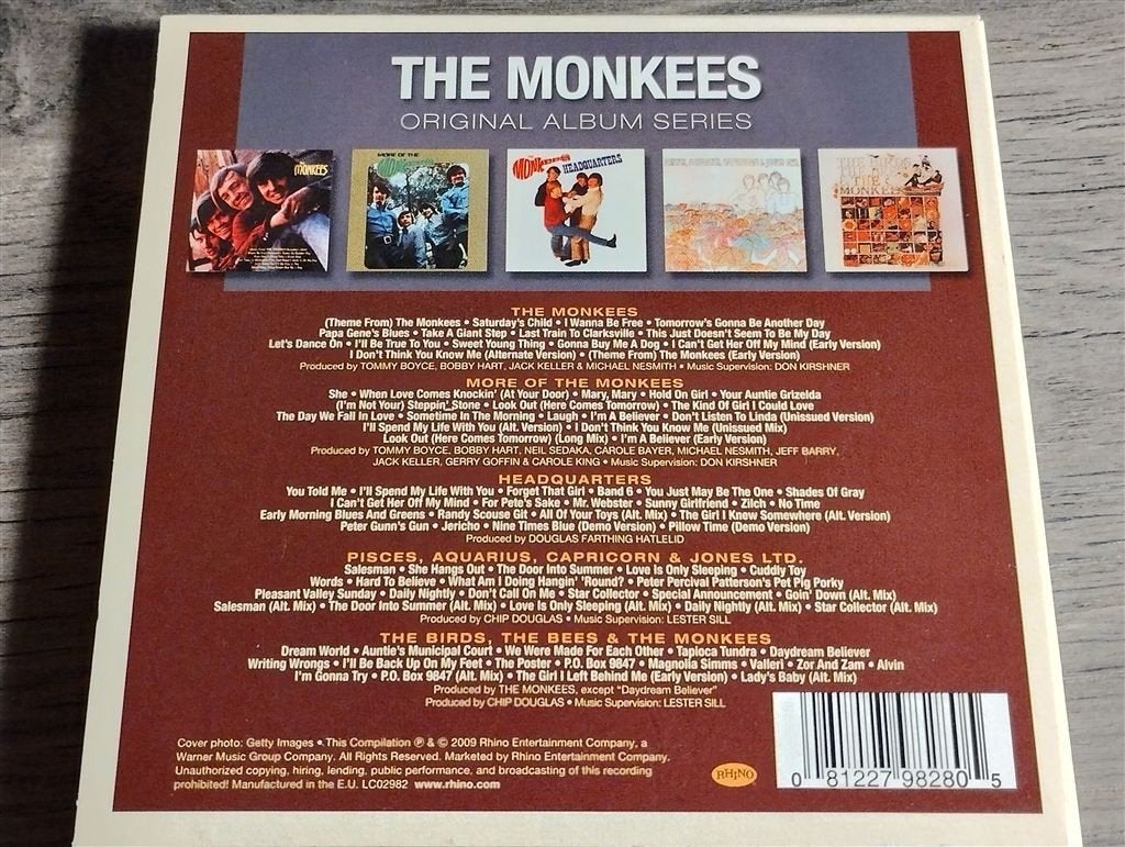 The Monkees - Original Album Series [5 CD Box], Ophalen of Verzenden, Zo goed als nieuw, Album