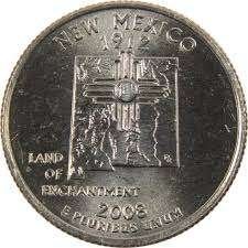 Amerika - Quarter Dollar 2008 - New Mexico, Verzenden, Noord-Amerika, Losse munt