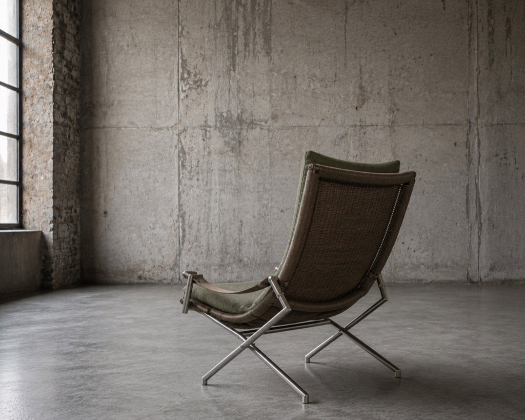 Gerard van de Berg Rohé Noordwolde fauteuil vintage, Ophalen, Gebruikt, 75 tot 100 cm, 50 tot 75 cm