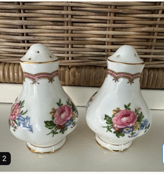Vintage royal albert peper en zout stelletje, Ophalen of Verzenden