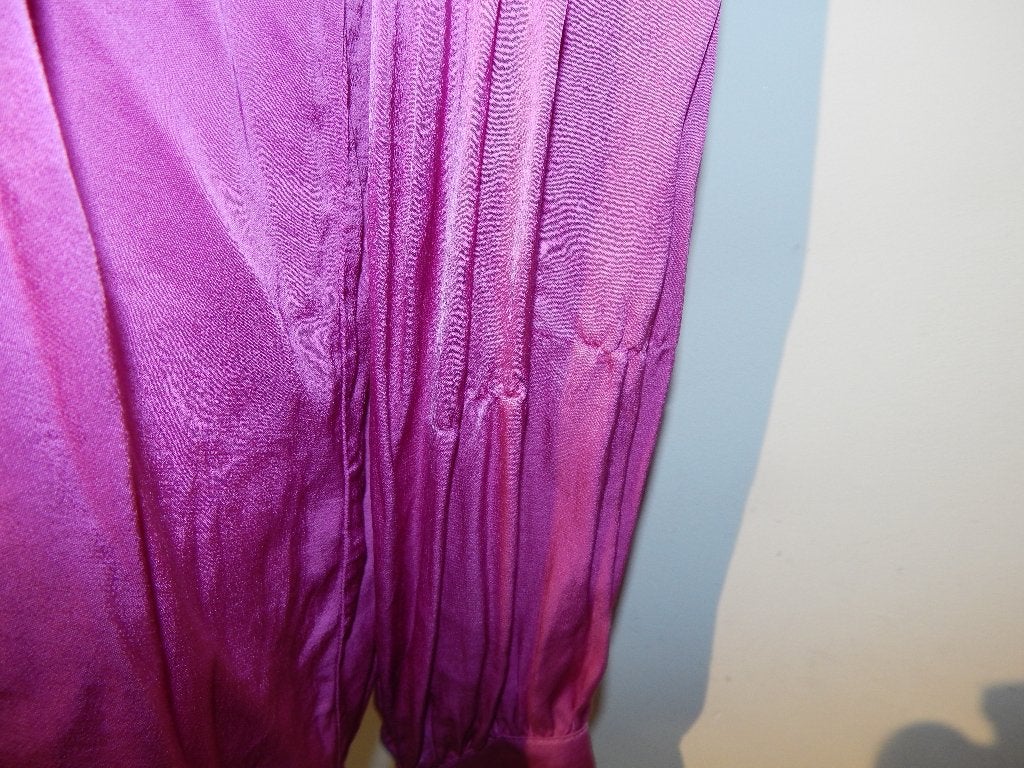 POM Amsterdam satijn achtige blouse roze paars 40, Maat 38/40 (M), Verzenden, Roze, Gedragen