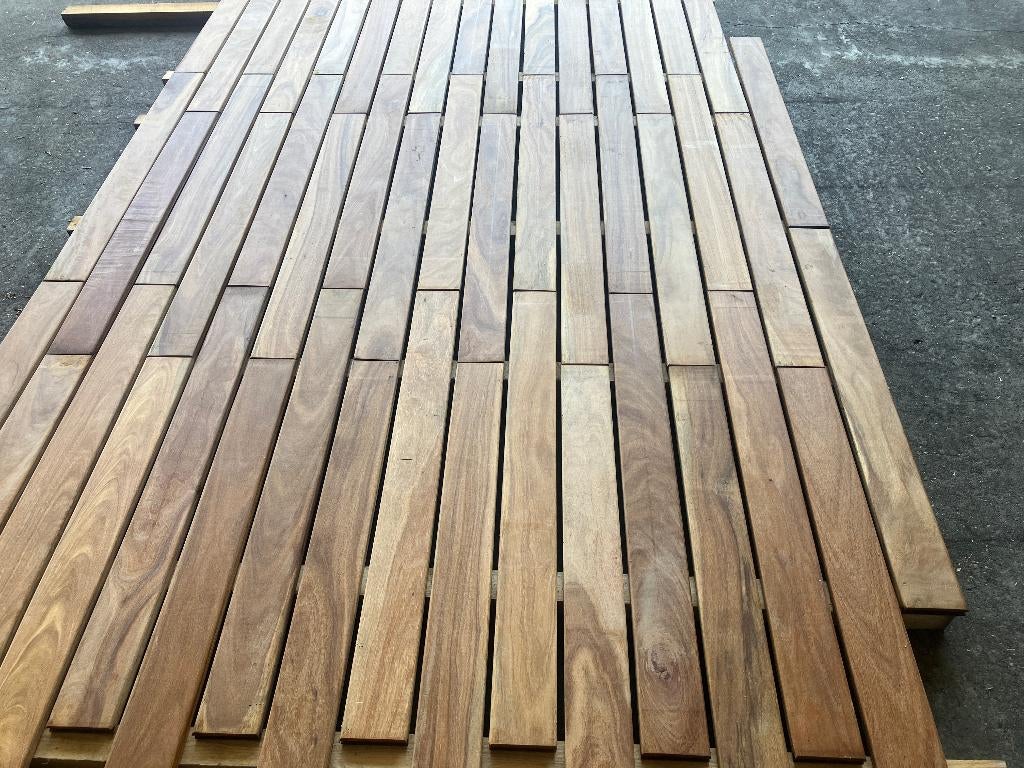 Vlonderplanken-planken-Schutting-Hardhout-Cumaru-20x145mm, Tuin en Terras, Terrasdelen en Vlonders, Ophalen, Nieuw, Hout