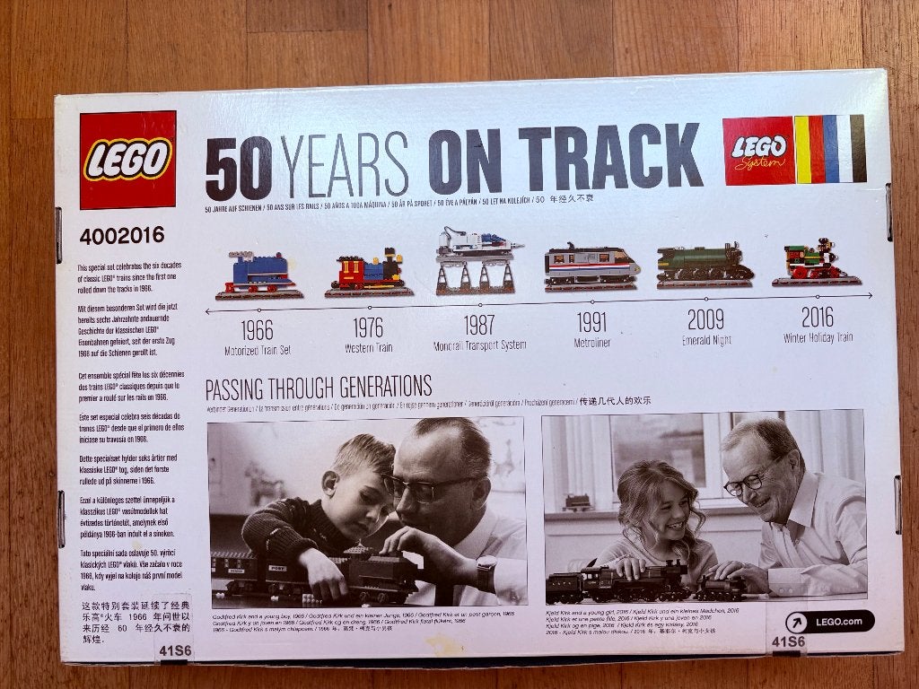 Lego 4002016 50 years on track NIEUW, Lego, Inclusief accessoires, Overige thema's, Lego