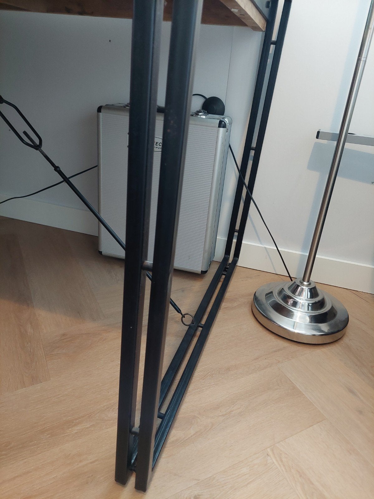 Tafelpoten voor tafel 140x80 cm - Metaal Zwart, Ophalen, Tafelpoot, 100 tot 150 cm, Rond
