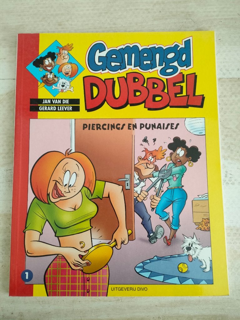 GEMENGD DUBBEL nr. 1 Piercings en Punaises, Eén stripboek, Ophalen of Verzenden, Gelezen