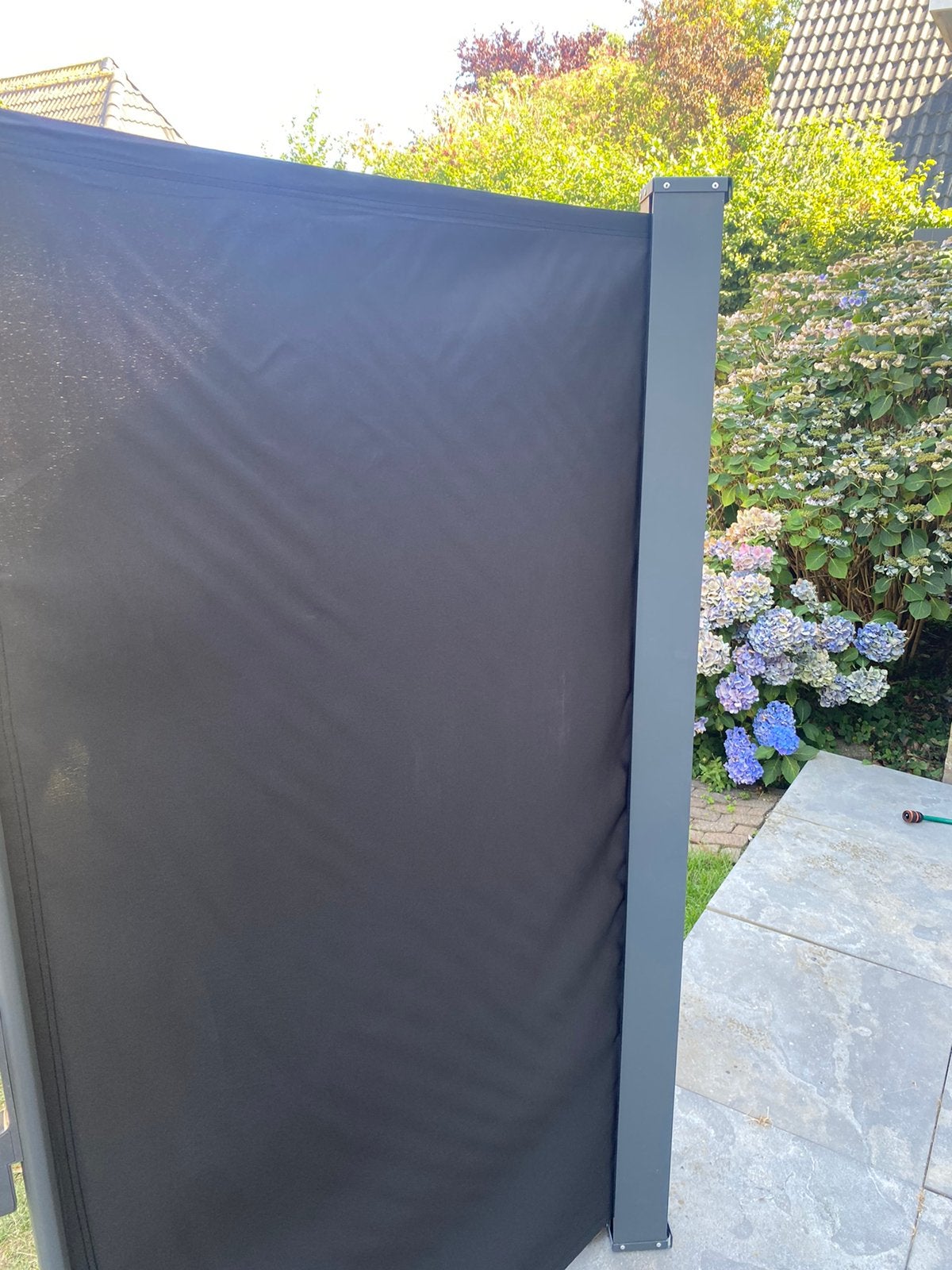 Uittrekbaar windscherm, Ophalen, Aluminium, Zo goed als nieuw, 200 cm of meer