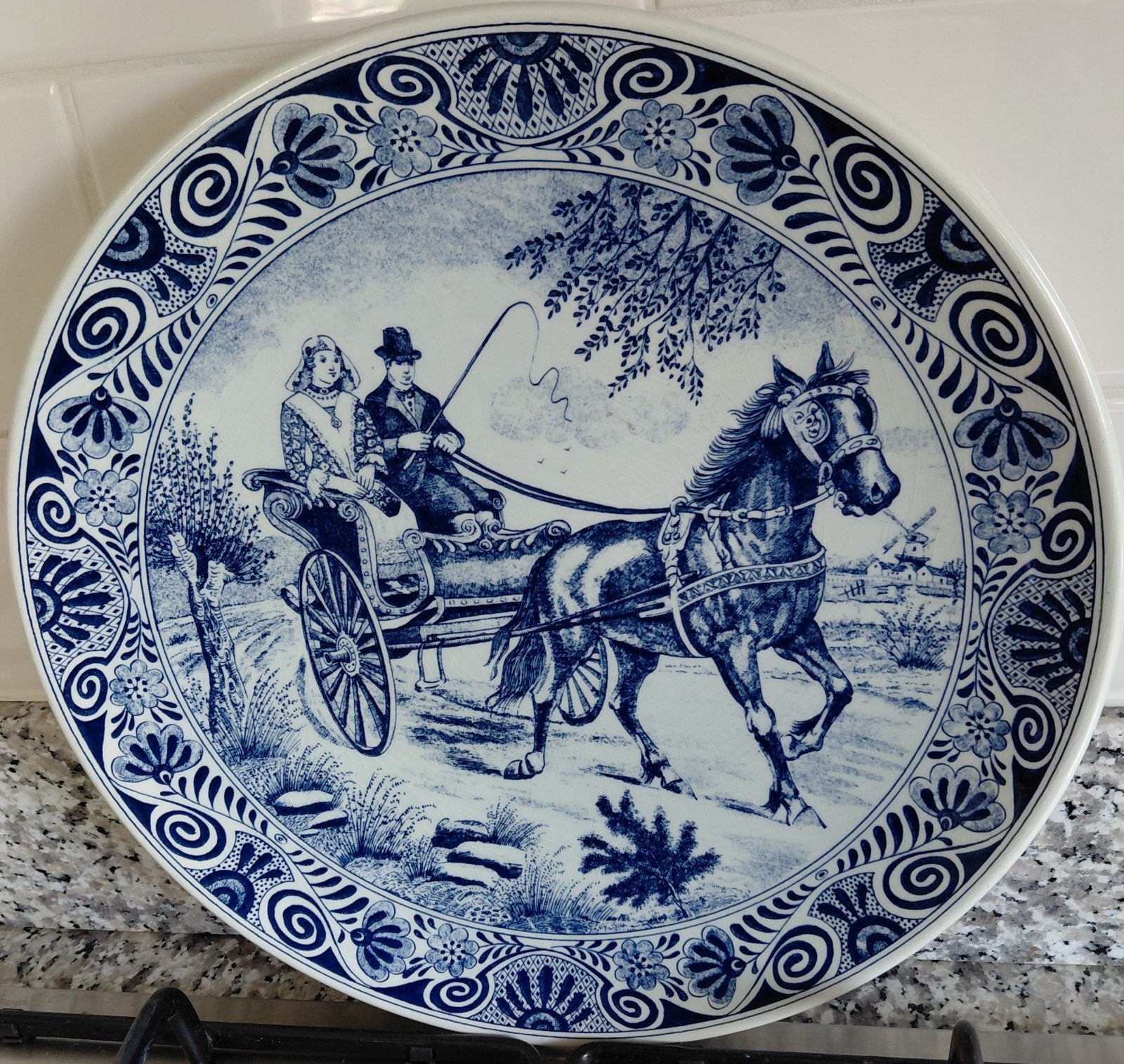 Delfts Holland Friese Sjees Wandbord - Anno 1600, Antiek en Kunst, Ophalen