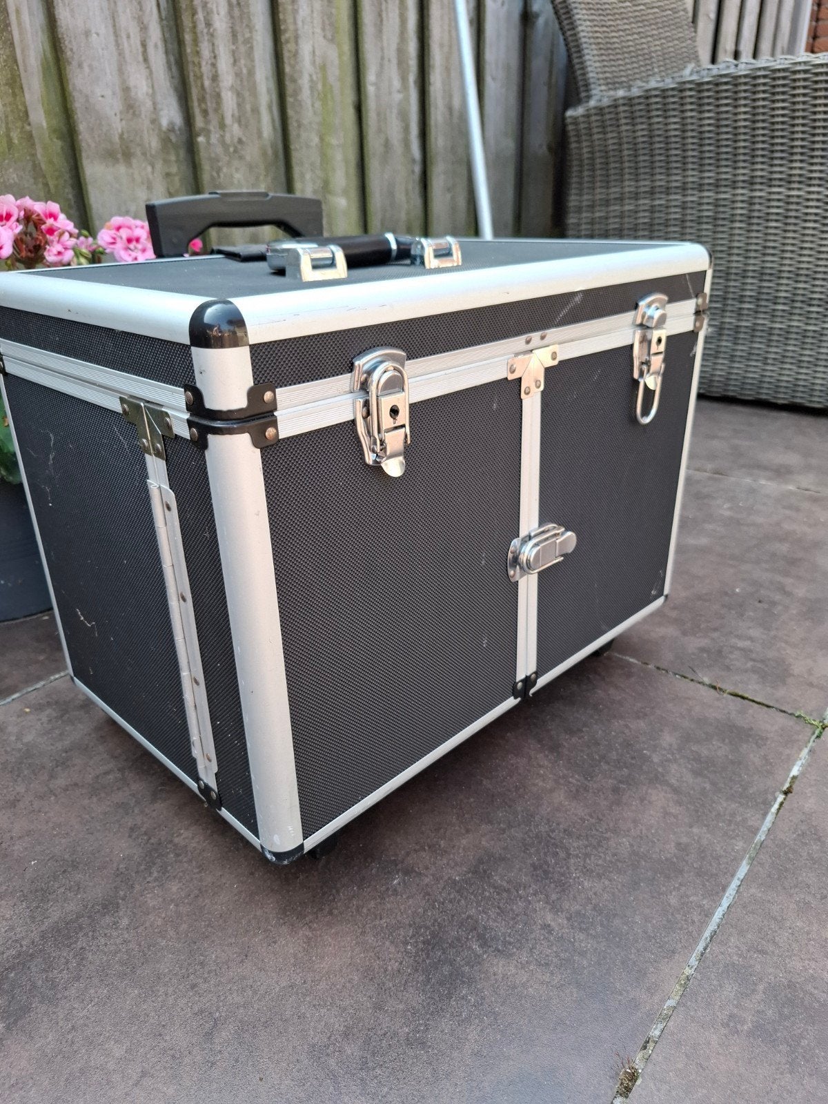 Make-up koffer op wielen - Zwart, Hardcase, Sieraden, Tassen en Uiterlijk, Ophalen, Gebruikt, Zwart, Hardcase