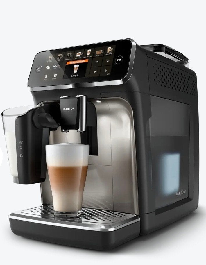 Philips Volautomatische Espressomachine 5447 LatteGo, Ophalen, Afneembaar waterreservoir, Espresso apparaat, 10 kopjes of meer