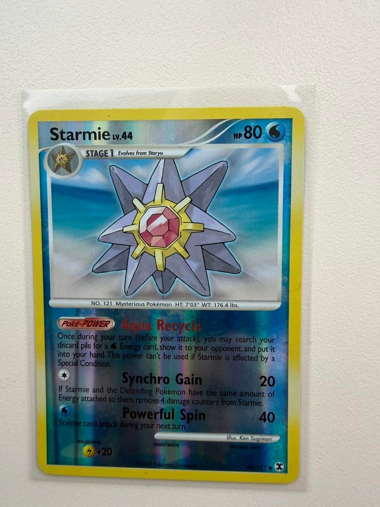Starmie Pokemon kaart, Ophalen of Verzenden, Zo goed als nieuw