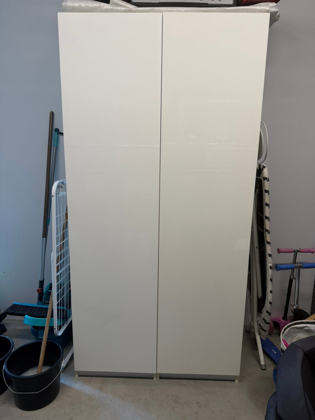 Paxkast hoogglans wit, Huis en Inrichting, Ophalen, Gebruikt, 50 tot 75 cm, 200 cm of meer