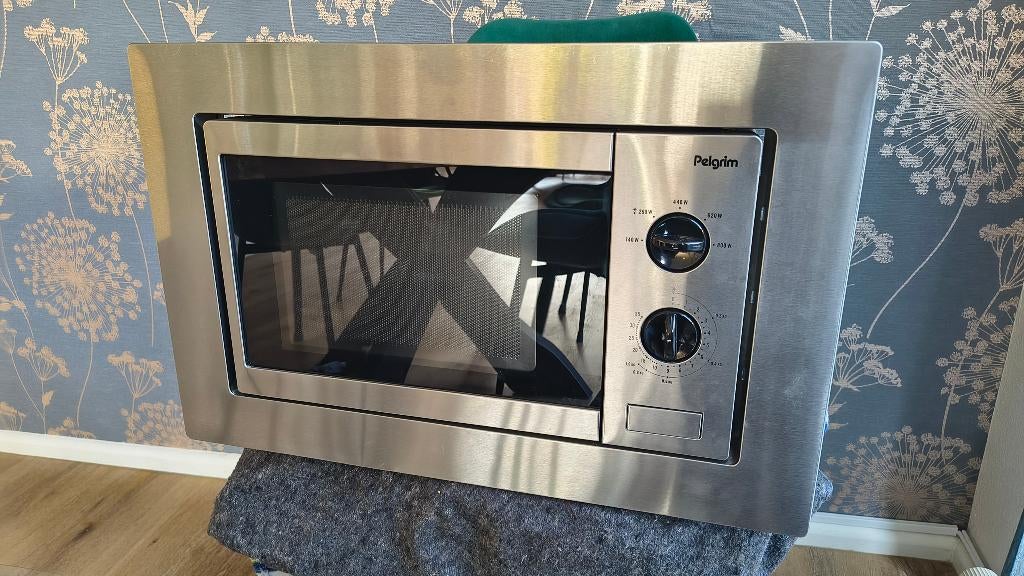 Inbouwmagnetron Pelgrim MAG526RVS, Ophalen, Gebruikt, Magnetron, Inbouw