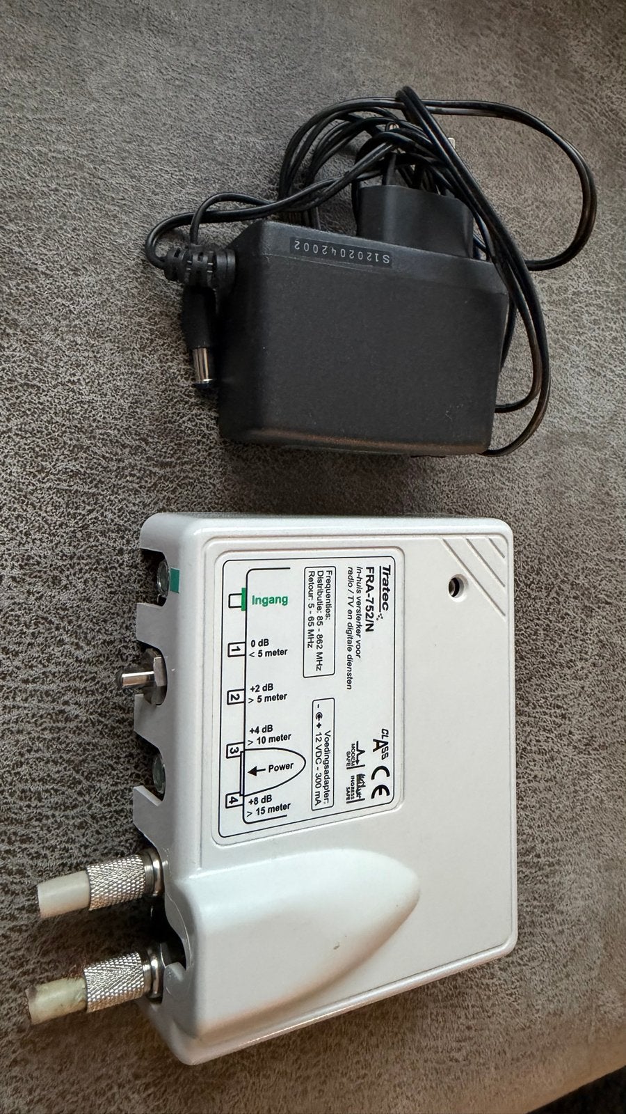 Tratec FRA-752/N In-huis versterker voor radio/TV, Ophalen, Gebruikt, Minder dan 2 meter, Overige kabels