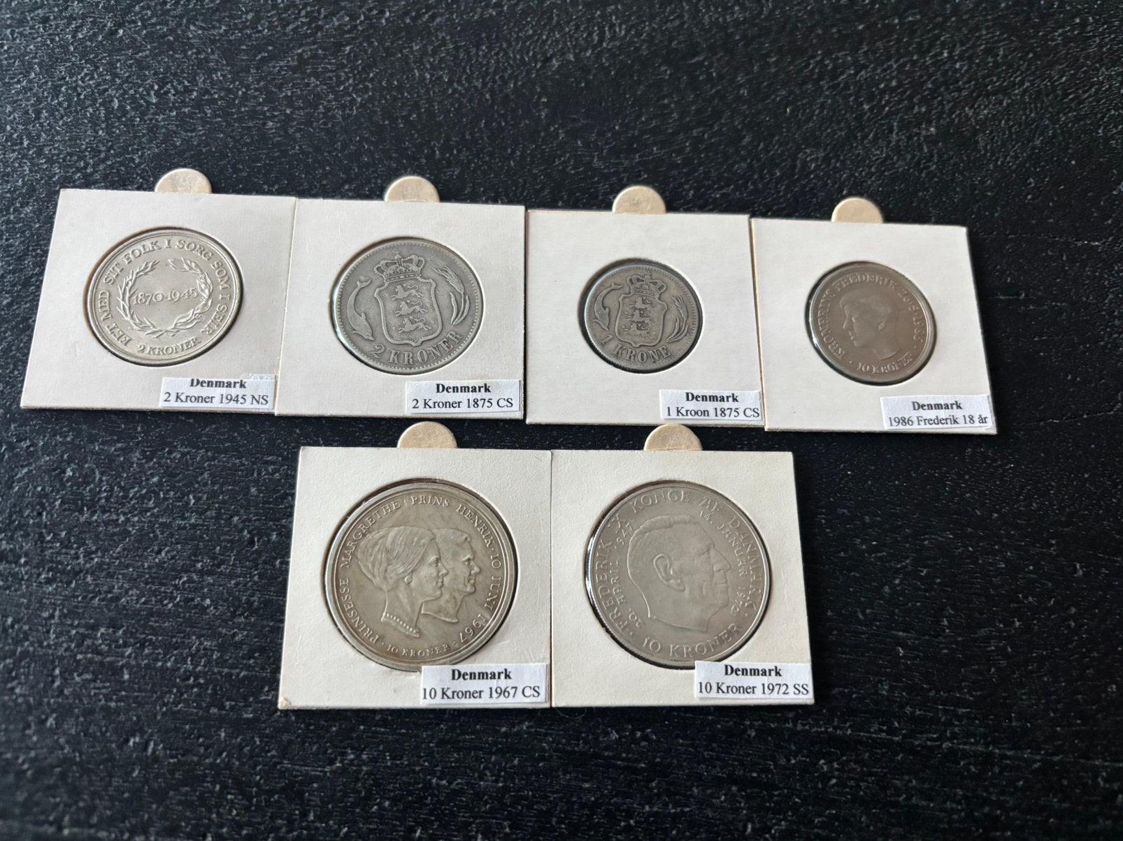 Lot Zilver munten denemarken munt zilver Denmark kronen, Ophalen of Verzenden, Buitenland, Munten