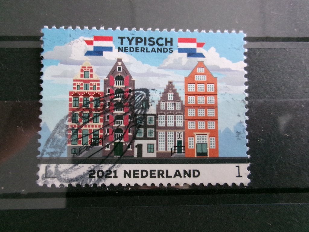 2021 - grachtenpanden (637d), Verzenden, Gestempeld