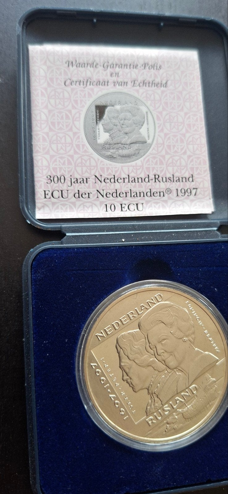10 ecu nederland rusland 1997 bieden, Ophalen of Verzenden, Koningin Beatrix